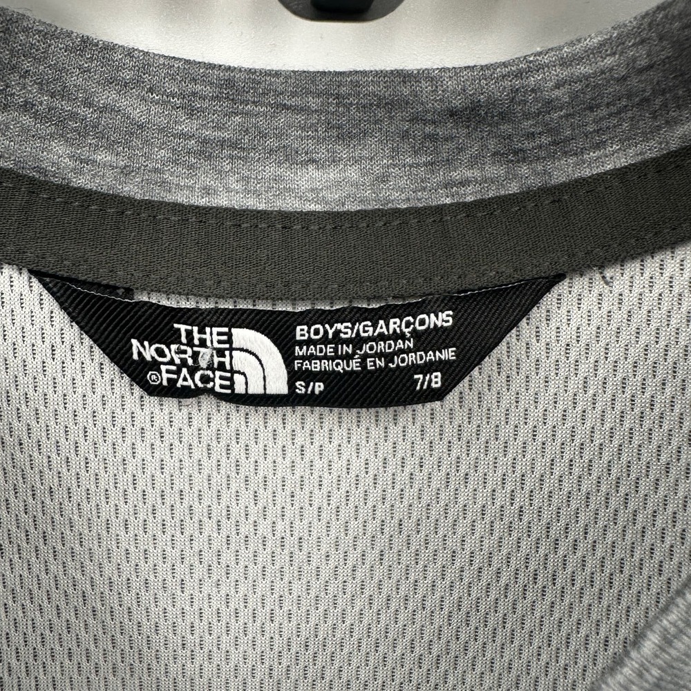 The North Face Boy's Logo Tee in Asphalt Size S 7/8 - Picture 3 of 3